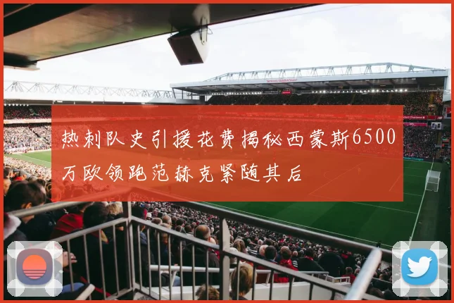 热刺队史引援花费揭秘西蒙斯6500万欧领跑范赫克紧随其后